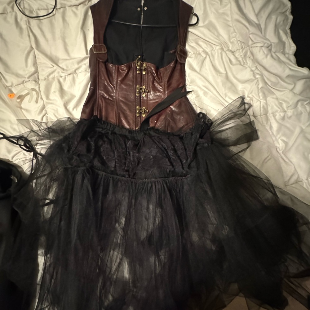 Burning man style outfit. Tule bottom and corset top